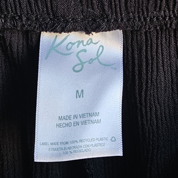 Kona Sol Tie-Front Slit-Leg Pants in Women's M - Picture 6 of 13